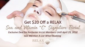 $20 Discount at Relax The Spa Rochester