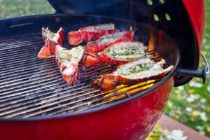 lobster on the grill