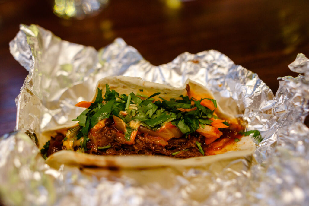 Korean Beef Taco at Birdhouse Brewing