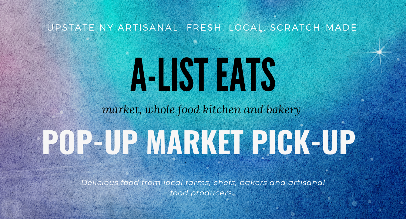 A-List Eats Market Pick Up Event Graphic