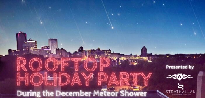 Rooftop Holiday Party During the December Meteor Shower
