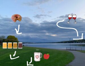 Conesus Lake Libation Loop Bike Ride Graphic